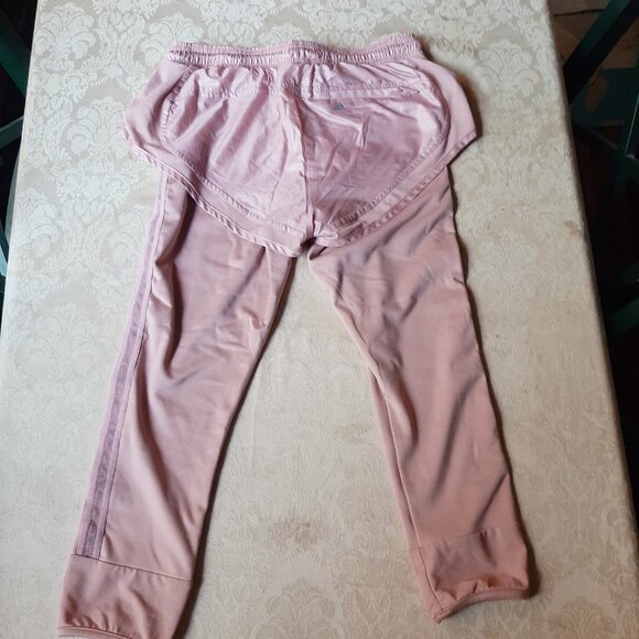 Adidas by Stella McCartney Pink Shorts over Leggings S - Picture 2 of 9